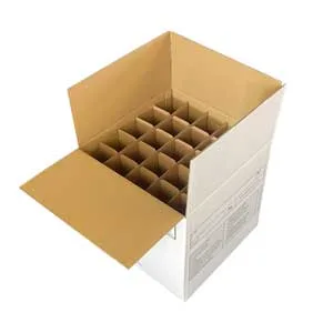 Geschirrkarton mit Einlagen für 25 Gläser